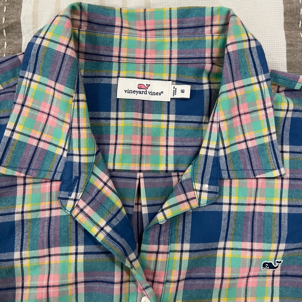 Vineyard Vines flannel tunic